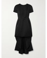 Givenchy - Asymmetric Open-Back Crystal-Embellished Satin-Crepe Mini Dress - Lyst
