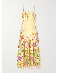 Borgo De Nor - Cordiela Floral-Print Cotton Maxi Dress - Lyst