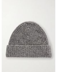 AURALEE - Ribbed Cashmere Beanie - Lyst