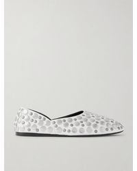KHAITE - Jane Studded Leather Flats - Lyst