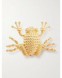 Loewe - Frog-Tone Brooch - Lyst