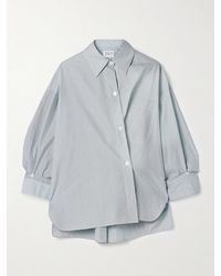 Twp - New Earl Asymmetric Striped Cotton-Poplin Shirt - Lyst