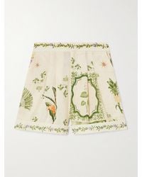Agua Bendita - Rommy Wild Shorts Aus Bedrucktem Leinen - Lyst