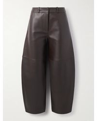 Co. - Paneled Leather Barrel-Leg Pants - Lyst