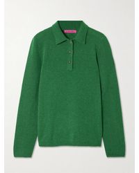The Elder Statesman - Laurel Cashmere Polo Sweater - Lyst