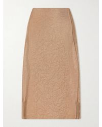 Tory Burch - Crinkled-Satin Skirt - Lyst