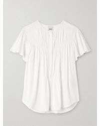 Isabel Marant - Synda Gathered Modal-Blend Blouse - Lyst