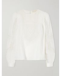 Ulla Johnson - Marlowe Broderie Anglaise Cotton Blouse - Lyst