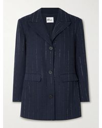 Self-Portrait - Crystal-Embellished Twill Blazer - Lyst