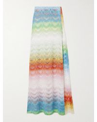 Missoni - Mare Striped Metallic Crochet-Knit Maxi Skirt - Lyst