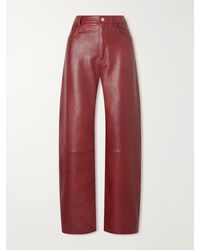 Arma - Leather Wide-Leg Pants - Lyst
