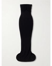 Rick Owens - Allanah Strapless Draped Jersey Maxi Dress - Lyst