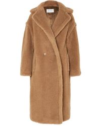 Max Mara Manteau En Poil De Chameau Et Soie Mélangés Teddy Bear Icon - Multicolore