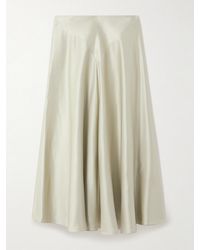 Altuzarra - Ames Pleated Satin Maxi Skirt - Lyst