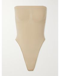 Skims - Seamless Sculpt Strapless Thong Bodysuit – Clay – String-Body - Lyst