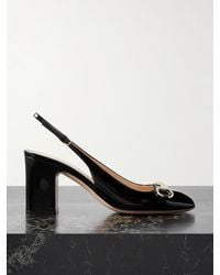 Gucci - Escarpins Horsebit 75 Mm À Bride Arrière - Lyst