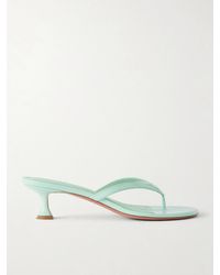 AMINA MUADDI - Juliette 45 Leather Thong Sandals - Lyst