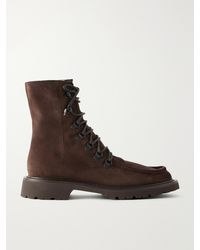 LEGRES - Speed-Hook Suede Ankle Boots - Lyst