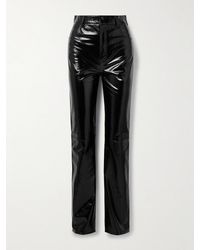 Petar Petrov - Ice Patent-Leather Straight-Leg Pants - Lyst