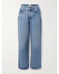 Agolde - V-Waist Baggy Mid-Rise Straight-Leg Jeans - Lyst