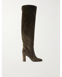 Gianvito Rossi - Glen Cuissard 85 Suede Over-The-Knee Boots - Lyst
