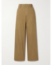 Vince - Cotton, Lyocell And Linen-Blend Twill Straight-Leg Pants - Lyst