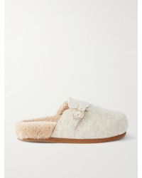 Ancient Greek Sandals - Vasilitsa Shearling-Lined Felt Slippers - Lyst