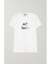 Bella Freud Art Dealer Printed Organic Cotton-jersey T-shirt - White