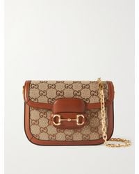 Gucci - Sac À Épaule Horsebit 1955 Avec Cristaux Petit Format - Lyst