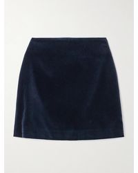 Blazé Milano - Coci Cotton-Velvet Mini Skirt - Lyst