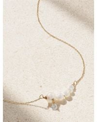 PERSÉE - Kette Aus 18 Karat Mit Perlen Und Diamant - Lyst