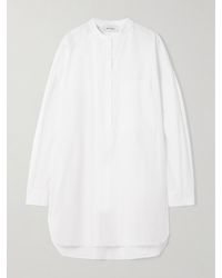 Matteau - Oversized Organic Cotton-Poplin Mini Shirt Dress - Lyst