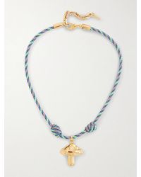 Joolz by Martha Calvo - Trippy-Plated Cord Necklace - Lyst