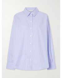 Anine Bing - Essie Striped Cotton-Poplin Shirt - Lyst