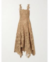 Oscar de la Renta - Guipure-Lace Midi Dress - Lyst