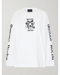 Simone Rocha - Logo-Printed Cotton-Jersey T-Shirt - Lyst