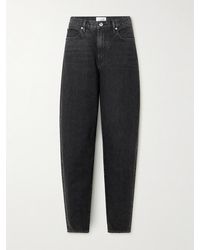 FRAME - The Narrow Peg High-Rise Tapered Jeans - Lyst
