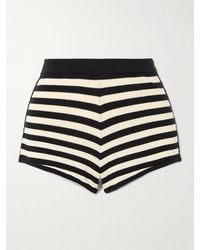 Posse - Darcy Striped Pima Cotton Shorts - Lyst