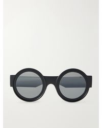 Moncler - Round-Frame Acetate Sunglasses - Lyst
