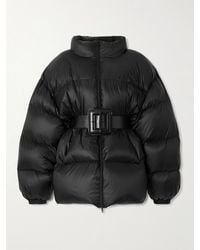 Balenciaga - Hourglass Daunenjacke Aus Gestepptem Shell Mit Gürtel - Lyst