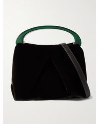 Dries Van Noten - Mini Tote Aus Samt Mit Falten - Lyst