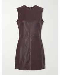 Stouls - Dollie Paneled Leather Mini Dress - Lyst