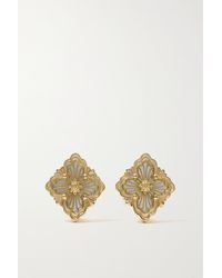 Buccellati - Opera Tulle 18-karat Gold Mother-of-pearl Earrings - Lyst