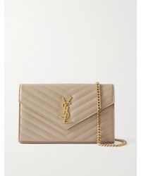 Saint Laurent - Cassandre Matelasse Leather Wallet On Chain - Lyst