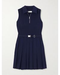 Tory Sport - Golf-Minikleid Aus Stretch-Jersey Mit Falten Und Gürtel - Lyst