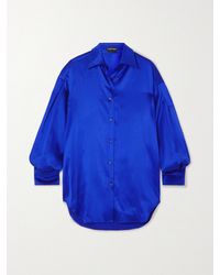 Tom Ford - Oversized Stretch-Silk Satin Shirt - Lyst