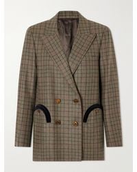 Blazé Milano - Everyday Checked Wool And Cashmere-Blend Jacket - Lyst