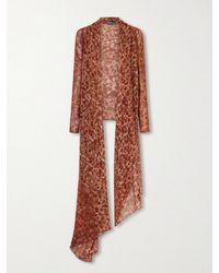Cortana - Meena Printed Silk-Crepon Jacket - Lyst
