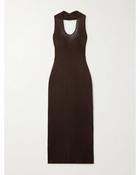 KHAITE - Coraline Jersey Halterneck Midi Dress - Lyst