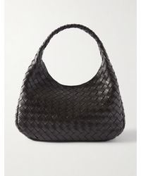 Bottega Veneta - Campana Small Intrecciato Leather Shoulder Bag - Lyst